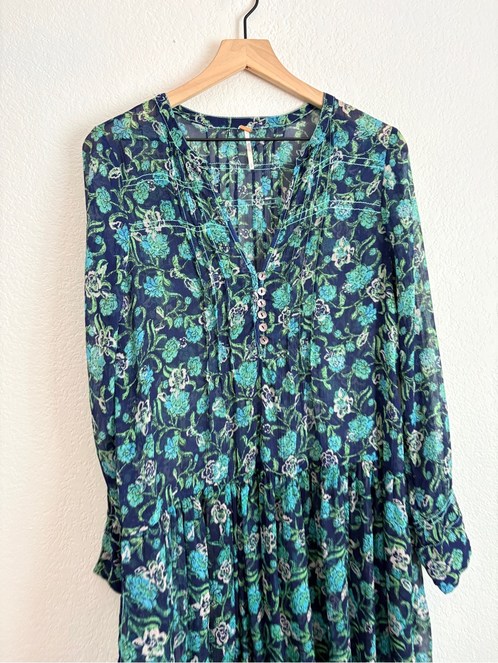 Free People See Through It Floral Maxi Dress - Picture 12 of 13